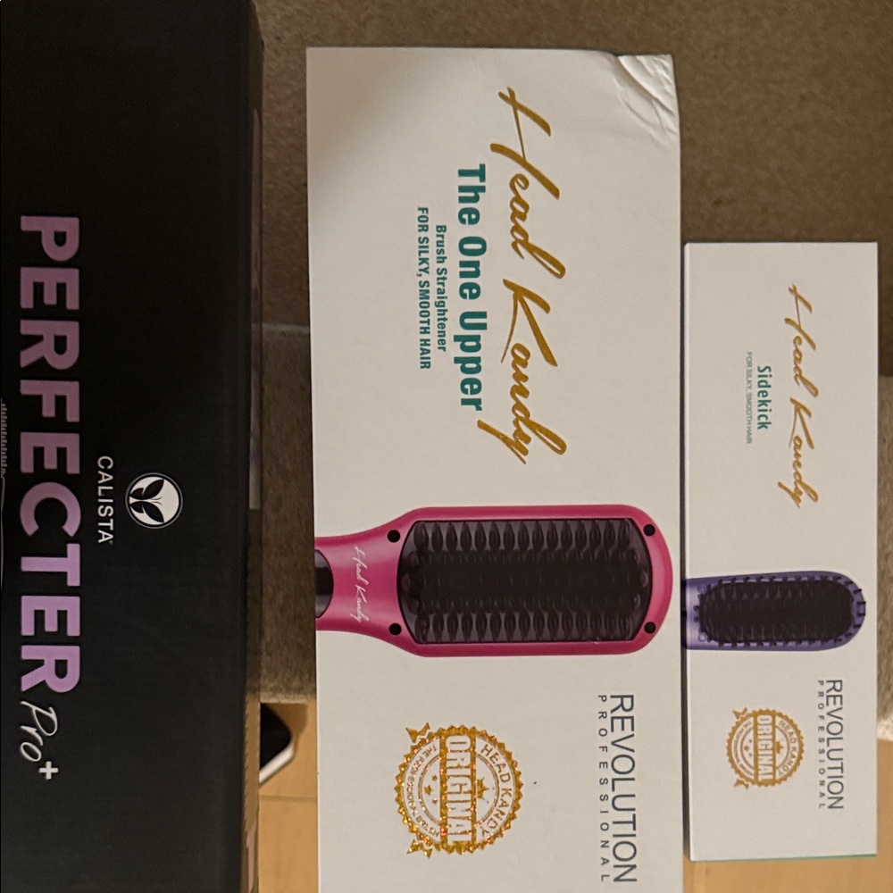 Head Kandy Pink Hair Straightening Brush